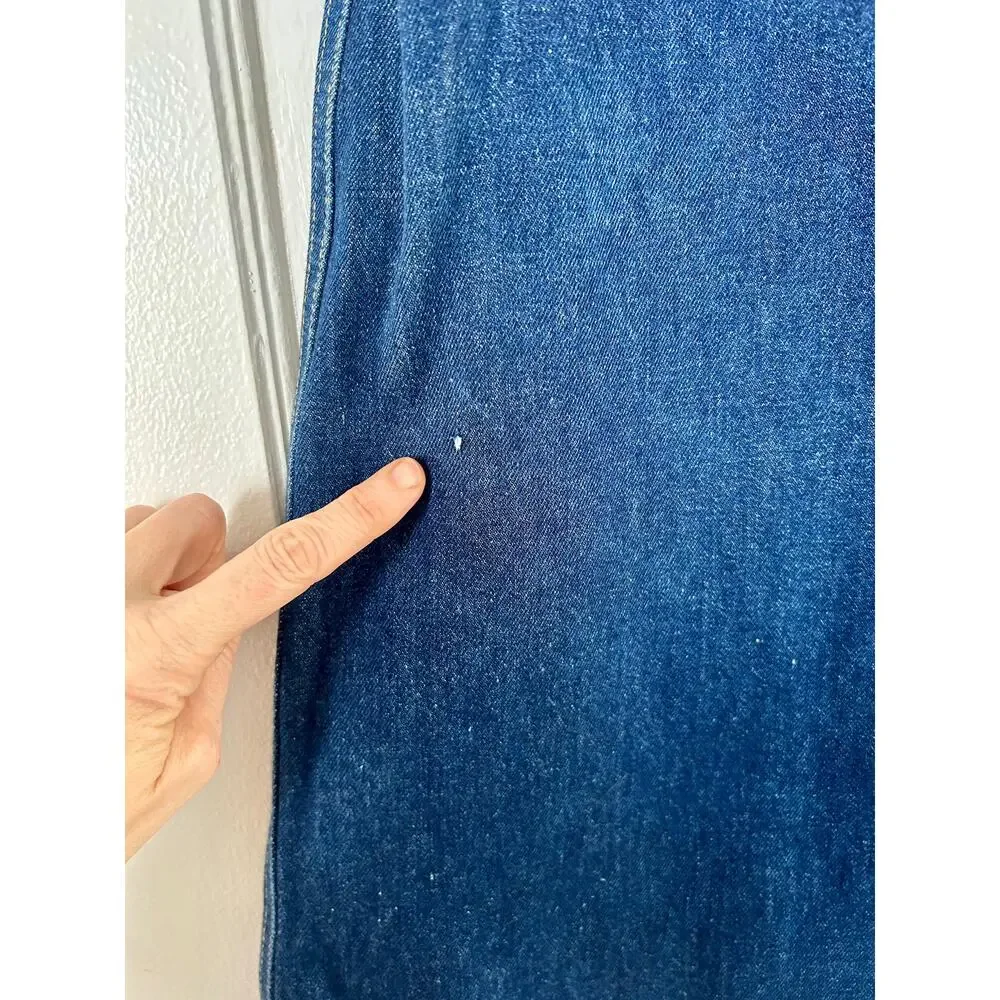 Vintage Indigo Denim Midi Skirt - Picture 3 of 7